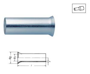 Медные втулочные наконечники по стандарту DIN, 2,5 мм / 20 мм KLAUKE 7320V