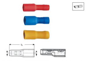 Полностью изолированные наконечники для цилиндрических штыревых наконечников, 4–6 мм KLAUKE 950