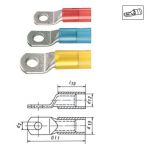 Медные изолированные трубчатые кабельные наконечники, M5 / 10 мм KLAUKE 602R5