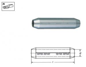 Алюминиевые соединительные гильзы без перегородки, 185 мм KLAUKE 411R