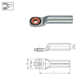 Алюмомедные кабельные наконечники, с медной вставкой, M12 / 240 мм KLAUKE 312R12